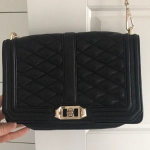 Rebecca minkoff quilted Love crossbody - Black